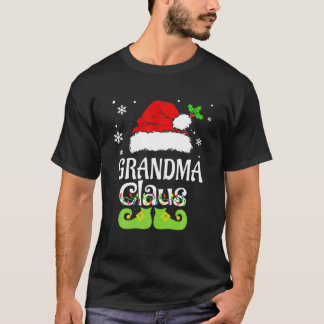 Grandma Claus , Family Matching Grandma Claus Paja T-Shirt