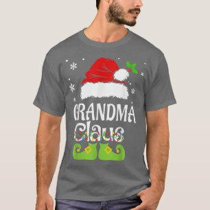Grandma Claus , Family Matching Grandma Claus Paja T-Shirt