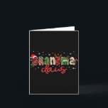 Grandma Claus Santa Claus Family Matching Christma Card<br><div class="desc">Grandma Claus Santa Claus Family Matching Christmas Pajama</div>