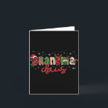 Grandma Claus Santa Claus Family Matching Christma Card<br><div class="desc">Grandma Claus Santa Claus Family Matching Christmas Pajama</div>