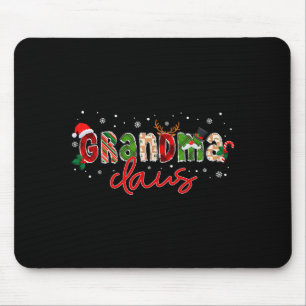 Grandma Claus Santa Claus Family Matching Christma Mouse Pad