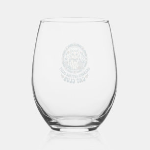 Grandma Cottage Craft Cat Pet Lover Shirt Art - Gr Stemless Wine Glass