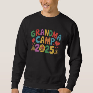 Grandma Cousins Camp 2025 Summer Vacation Camping  Sweatshirt