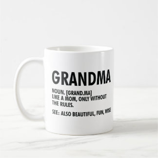 Grandma Definition Funny Grandmother Appreciation Coffee Mug