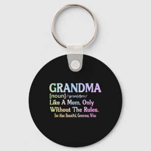 Grandma Definition Funny Saying For Grandmother Mo Keychain