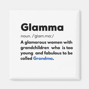 Grandma Definition,Gift for Nana, Gift for Grandma Magnet