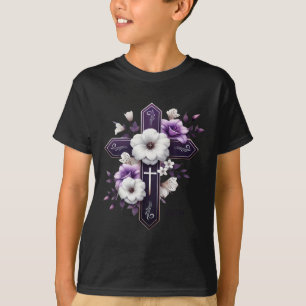 Grandma Easter Cross God Religious Faith Bysed Clo T-Shirt