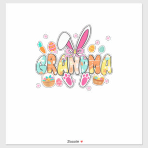 Grandma Easter Grandma Coquette Bunny Ears Eggs Ba