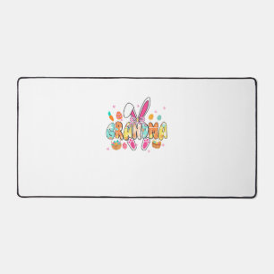 Grandma Easter Grandma Coquette Bunny Ears Eggs Ba Desk Mat