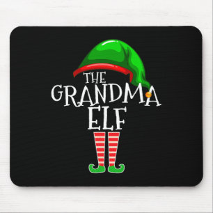 Grandma Elf Group Matching Family Christmas Mouse Pad