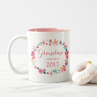 Grandma Established 20-- Custom Gift Mug