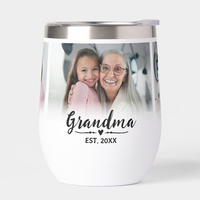 Grandma Established Black Script 3 Photo (Left)