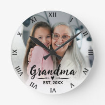 Grandma Established Modern Script Photo