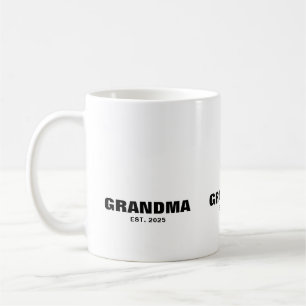 Grandma Established New Grandma Gift Coffee Mug