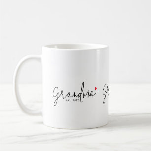 Grandma Established New Grandma Gift Coffee Mug