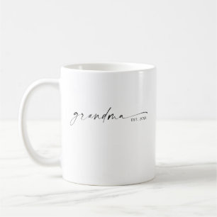 Grandma Established New Grandma Gift Coffee Mug