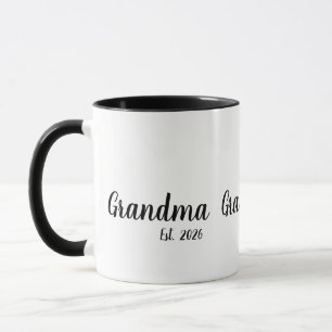 Grandma Established New Grandmother Gift Mug