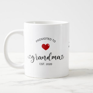 Grandma Established Promoted To Grandmother Gift Large Coffee Mug