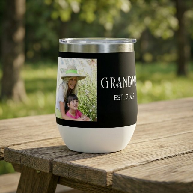 Grandma Established Script Black Photo  (Creator Uploaded)