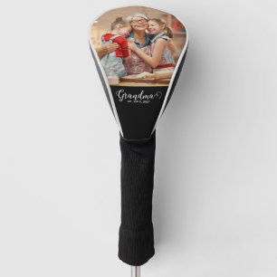 Grandma Established Script Gift Photo Golf Head Cover