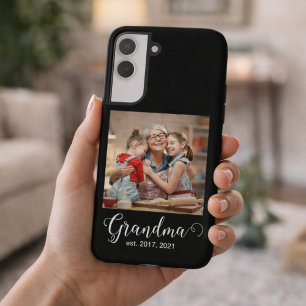 Grandma Established Script Gift Photo Samsung Galaxy Case