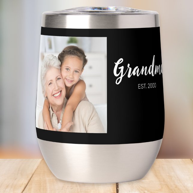 Grandma Established Script Photo Black (Creator Uploaded)