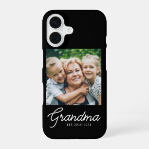 Grandma Established Script Photo iPhone 16 Case
