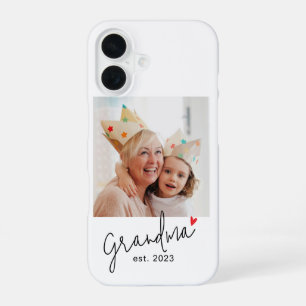 Grandma Established Script Photo iPhone 16 Case