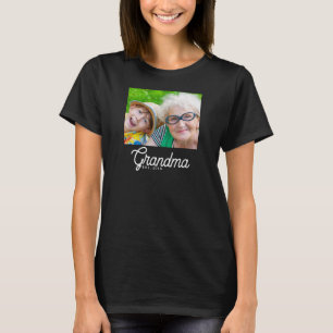 Grandma Established Script Photo T-Shirt