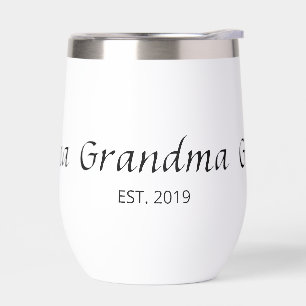Grandma Established Typography Gift Insulated 