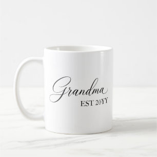 Grandma Established [Year] – Personalized  Coffee Mug