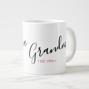 Grandma Established Year Personalized Large Coffee Mug