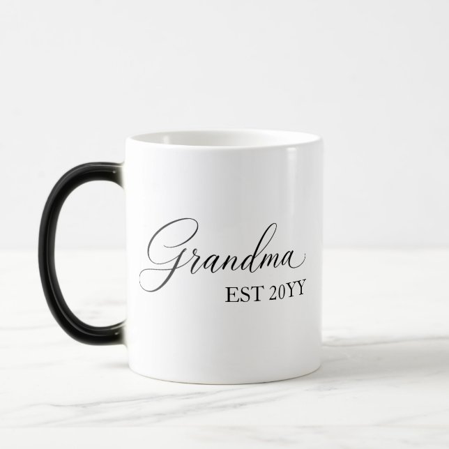 Grandma Established [Year] – Personalized  Magic Mug (Left)