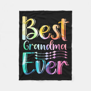 Grandma Ever Gift Graphic Art Text Quote Design  Fleece Blanket