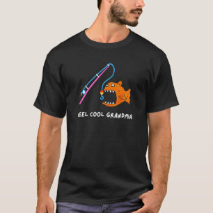 Grandma Fishing Pun Fish Humour Summer Outdoors T-Shirt
