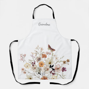 Grandma Floral Wildflower Apron