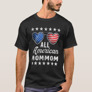 Grandma Fourth Of July Womens All American Mommom T-Shirt