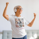 Grandma Gift | Love You Nan Photo T-Shirt<br><div class="desc">Celebrate the timeless love of a grandmother in a unique way with our Personalized Grandmother Photo T-Shirt. Uniquely designed, it features a customizable nine-picture collage template for you to infuse with your most cherished memories. What's more, it's embossed with a heart-melting 'Love You Grandma' message and the names of all...</div>