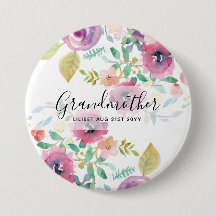 Grandma Gift - Pretty Plum Pink Flowers Perosonal