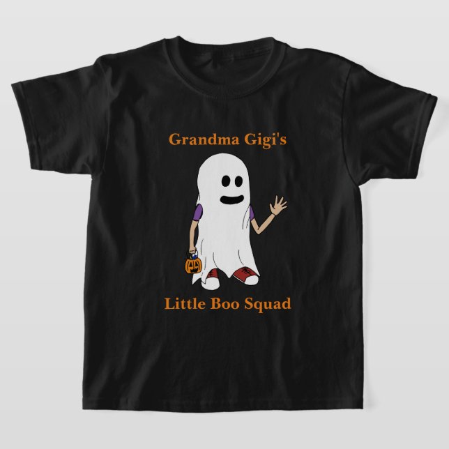Grandma Gigi's Little Boo Squad with boy T-Shirt (Laydown)