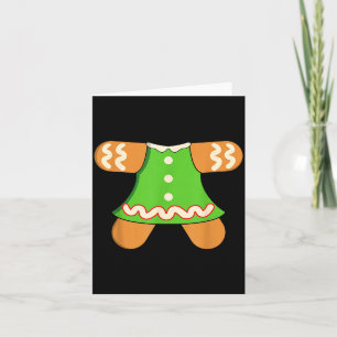 Grandma Gingerbread Man Costume Matching Christmas Card