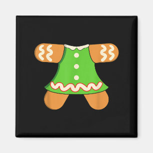 Grandma Gingerbread Man Costume Matching Christmas Magnet