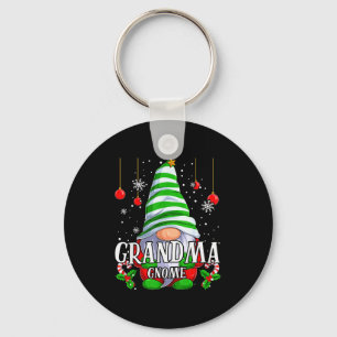 Grandma Gnome Christmas Pajamas Matching Family Gr Keychain