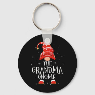 Grandma Gnome Xmas Family Matching Funny Christmas Keychain