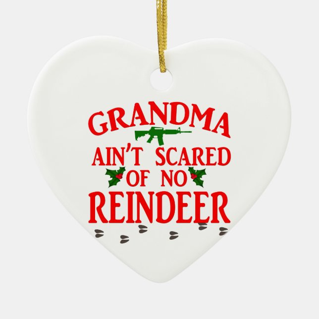 Grandma Got Ran Over Ceramic Ornament (Front)