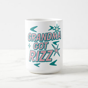 Grandma Got Rizz — Atomic Teal‑Pink Pop Magic Mug