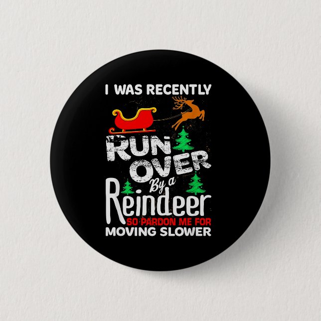 Grandma Got Run Over By A Reindeer Christmas So Pa 2 Inch Round Button (Front)