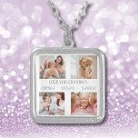 Grandma Grand Children Photo Collage Necklace<br><div class="desc">Our LOVE GRANDMA Photo Collage is more than just a present; it's a narrative of love,  laughter,  and legacy. Personalize with grandchildren's names and your favourite photos to create a keepsake that will be treasured forever. Nothing says 'I love you' like a collection of shared memories.</div>