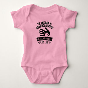 Grandma Granddaughter best friends Baby Bodysuit