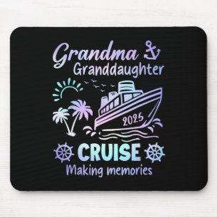 Grandma Granddaughter Cruise 2025 Memories Ship Tr Mouse Pad